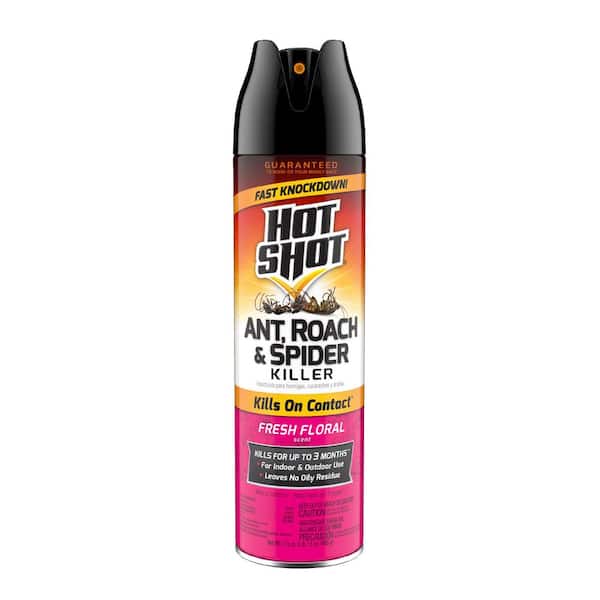 Hot Shot 17.5 oz Ant, Roach and Spider Insect Killer Aerosol Spray Fresh Floral Scent