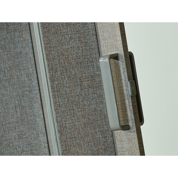 Spectrum Elite 36 in. W. x 96 in. Grey Linen Vinyl Accordion Door