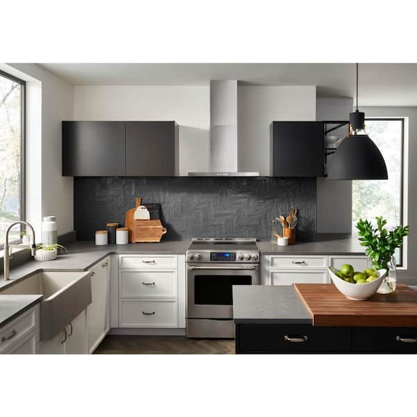 30-in. Convertible Wall-Mount T-Style Chimney Range Hood, 450 Max CFM, Stainless Steel
