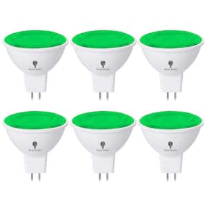 50-Watt Equivalent MR16 Decorative Indoor/Outdoor LED Light Bulb in Green (6-Pack)