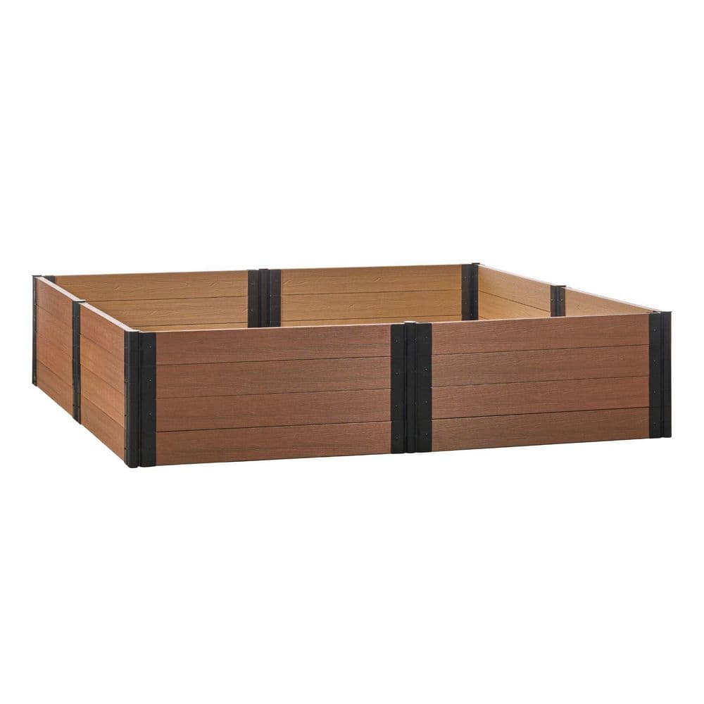 Teak GardenBlox Composite Raised Garden Bed 96 in L x 96 in W x 16.50 H price history on PriceWatchPro