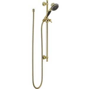 Slide Bar Hand Shower in Polished Brass