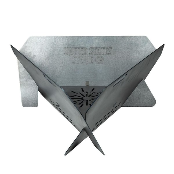 UNITED STATES STOVE COMPANY US23TP Portable Collapsible Triangular Fire Pit