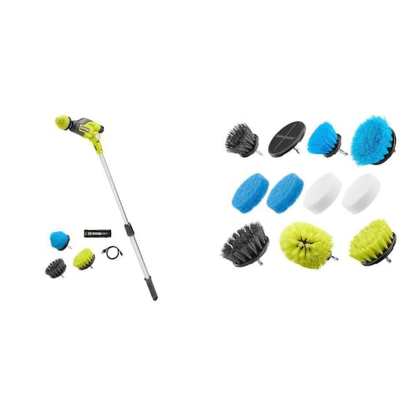 USB Power Scrubber Kit with Battery, Charger, and Accessories