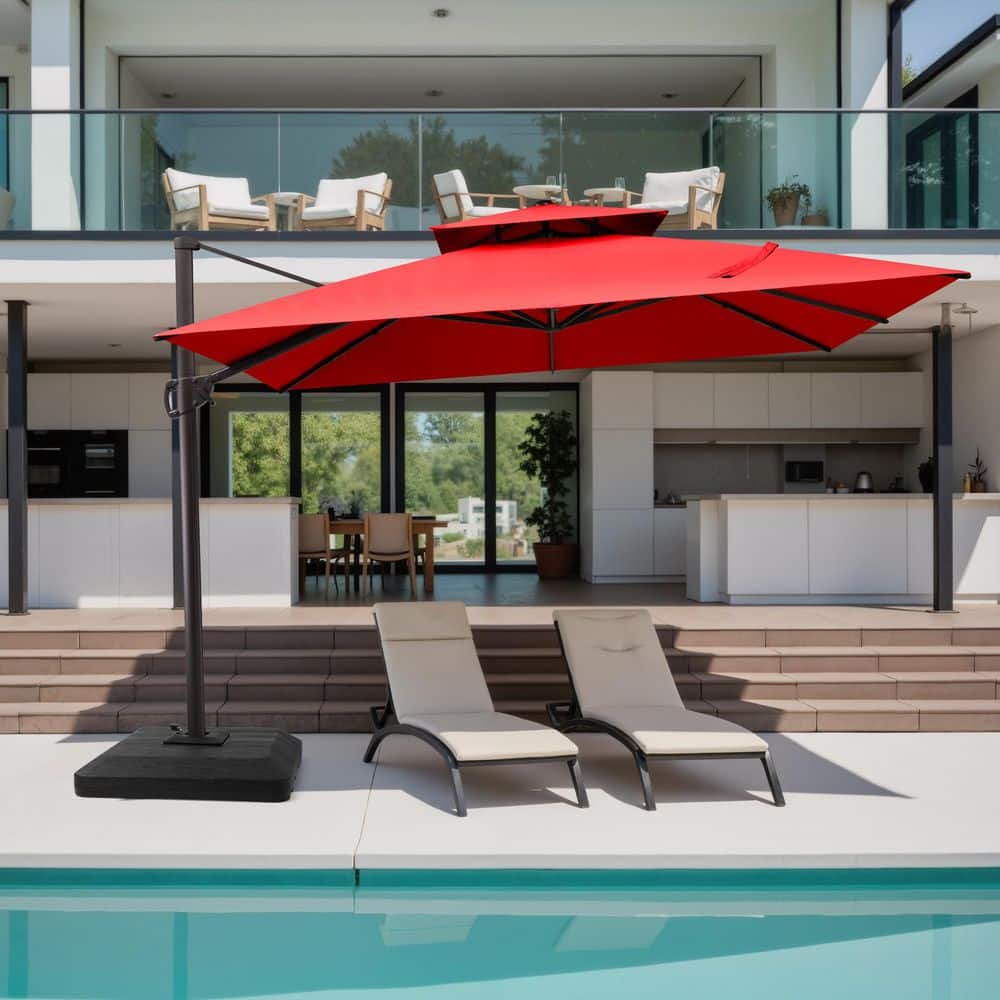 Crestlive Products 11 ft. x 11 ft. Square Patio Cantilever