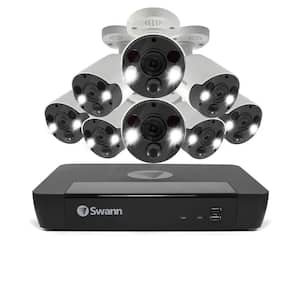 8-Channel 4K 2TB Surveillance System with 8 Cameras