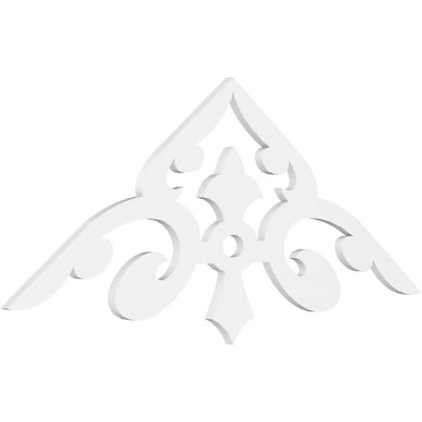 Ekena Millwork Whitman 1 in. D x 22-1/2 in. W x 60 in. L Signature Urethane Gable Pediment
