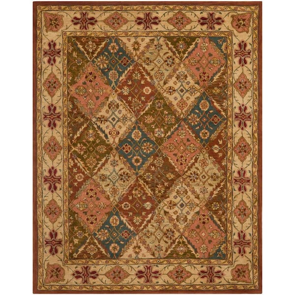 SAFAVIEH Heritage Beige 8 ft. x 10 ft. Border Area Rug