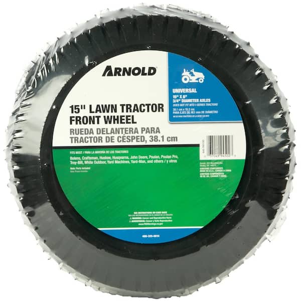 Arnold Universal 15 in. Front Wheel Assembly for Most Front Engine Riding Lawn Tractors
