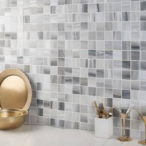 Samoa Blue 12.99 in. x 12.99 in. Matte Porcelain Floor and Wall Mosaic Tile (1.17 sq. ft./Each)