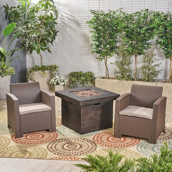 3 piece fire pit chat set new arrivals