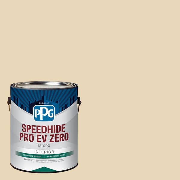 PPG SPEEDHIDE Pro EV Zero 1 gal. PPG12-32 Sandcastle Symphony Flat Interior Paint