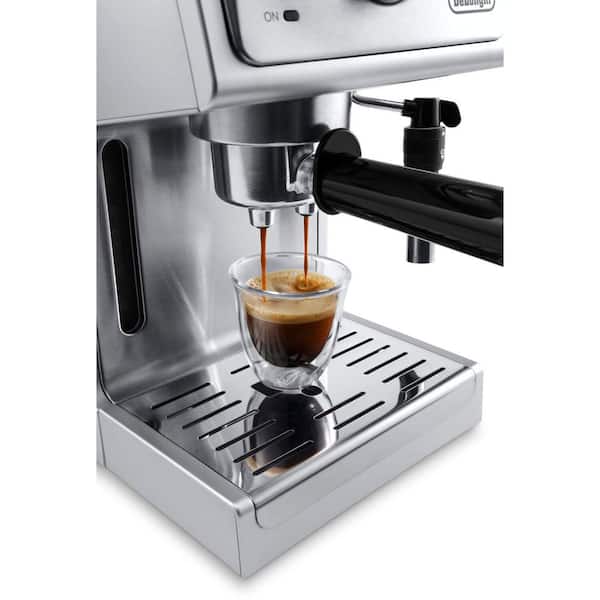 DeLonghi 2 Cup 15-Bar Stainless Steel Espresso Machine and