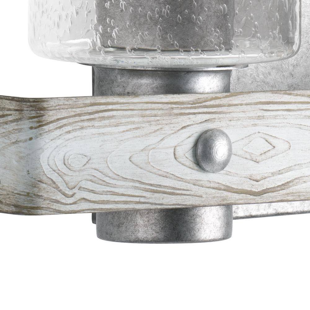 Gulliver Galvanized Nickel 3-Light Bath Vanity Fixture