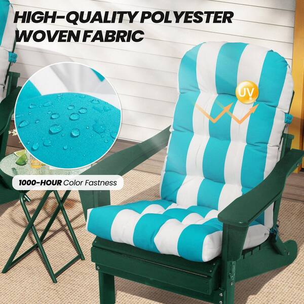 50 x 20 2-Piece Polyester Outdoor Adirondack Chair Cushion