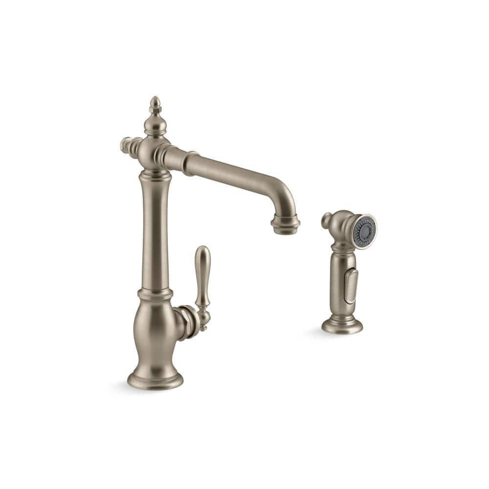 KOHLER Artifacts SingleHandle Standard Kitchen Faucet in Vibrant
