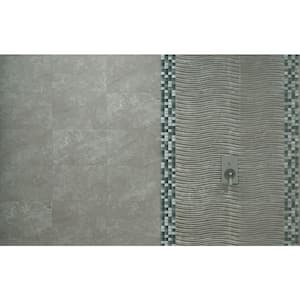 Sonoma Snow 3 in. x 12 in. x 8 mm Stone Glass Mesh-Mounted Mosaic Tile