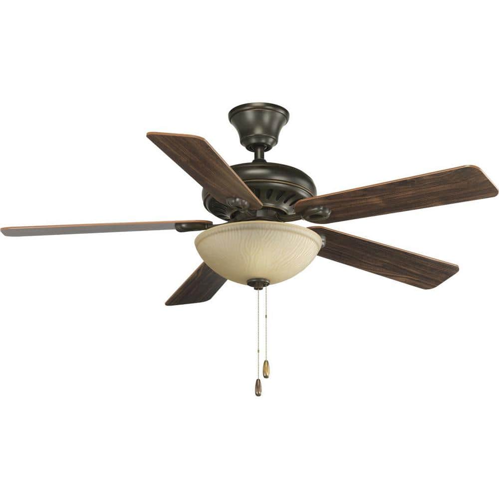 Antique Bronze 52" Ceiling Fan with Reversible Blades