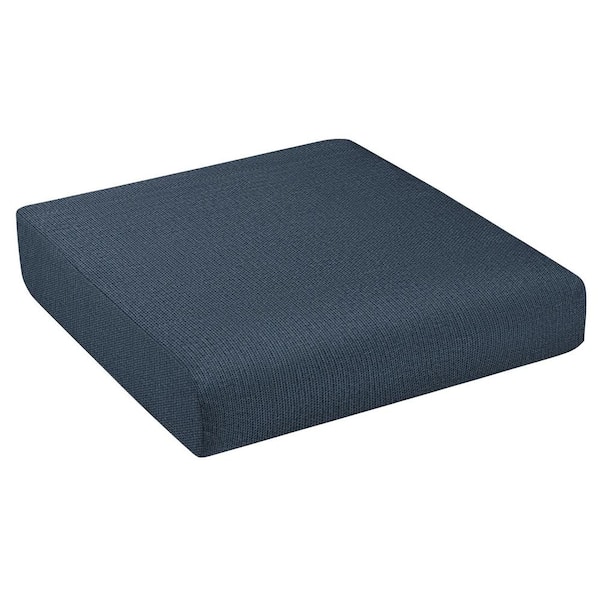 SORRA HOME Sunbrella Revive Indigo Rectangle Outdoor Seat Cushion ...