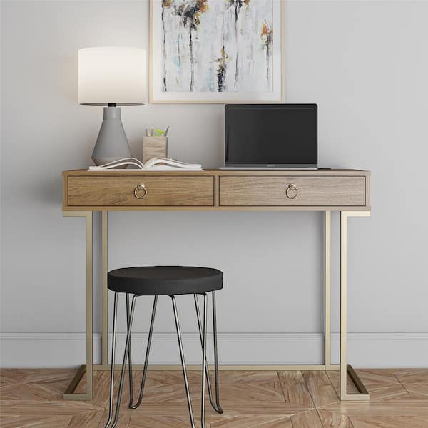 Ameriwood Home Camila 41.65-in Green Modern/Contemporary Computer Desk in  the Desks department at
