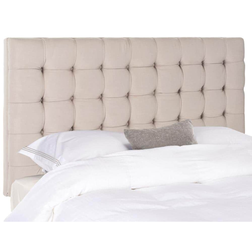 Reviews for SAFAVIEH Lamar Off-White Queen Upholstered Headboard | Pg 1 ...