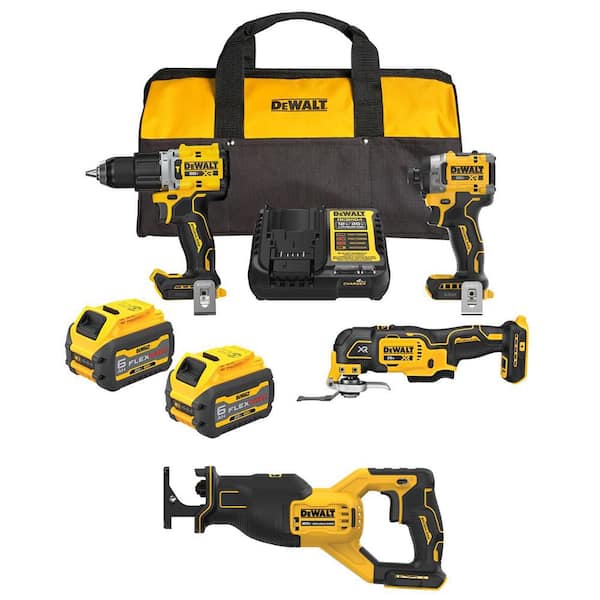 20V MAX Lithium-Ion Cordless 3-Tool Combo Kit and Brushless Reciprocating Saw with (2) FLEXVOLT 6 Ah Batteries & Charger