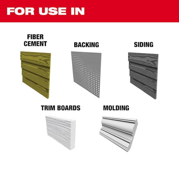 6-1/2 in. x 4-Tooth Carbide Fiber Cement Track Saw Blade (2 Pack)