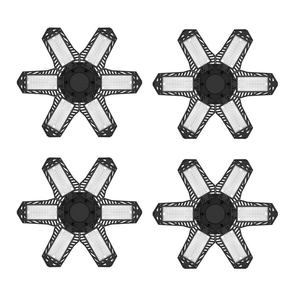 Nersunda 100Watt Deformable LED Garage Ceiling Lights for Basement Bay (4Pack) MH0058