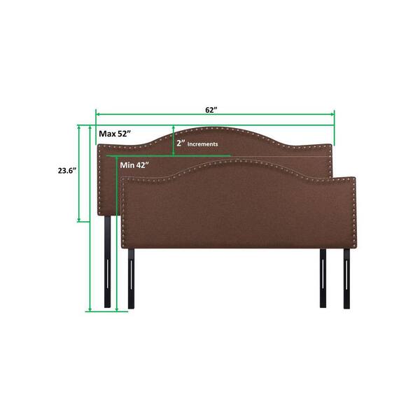 King size store headboard espresso