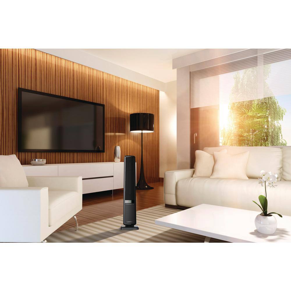 Lasko Black Ceramic Tower Heater with Remote Control