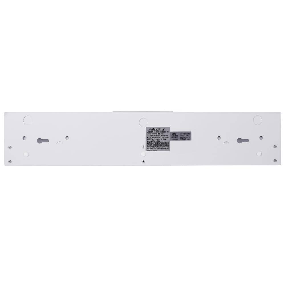 18" White Gloss LED Under Cabinet Light with Color Changing