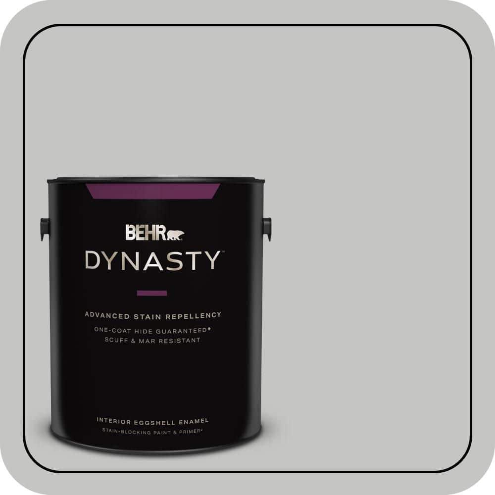 1 gal. #N520-2 Silver Bullet Eggshell Enamel Interior Stain-Blocking Paint & Primer price history on PriceWatchPro