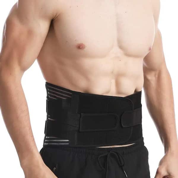 Adjustable Back Support Brace Belt Work Lumbar Lower Waist Pain Relief  Unisex US