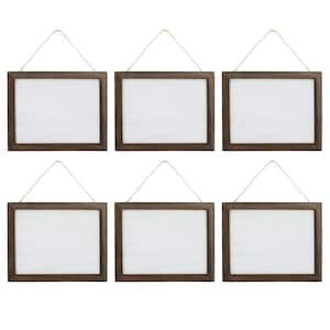 10 in. x 8 in. Project Craft Framed Blank Wood Plaque for Signs and Decor (6-Pack)