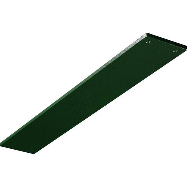 Ekena Millwork 3 in. x 0.25 in. x 20 in. Steel Hammered Deep Green Logan Bracket