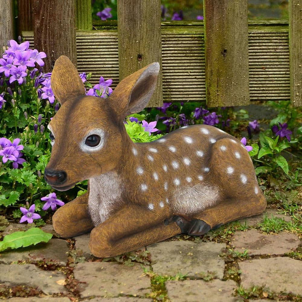 Darby the Forest Fawn Baby Deer Resin Garden Statue