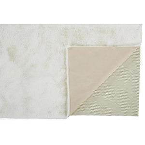 7 X 10 White Solid Color Area Rug
