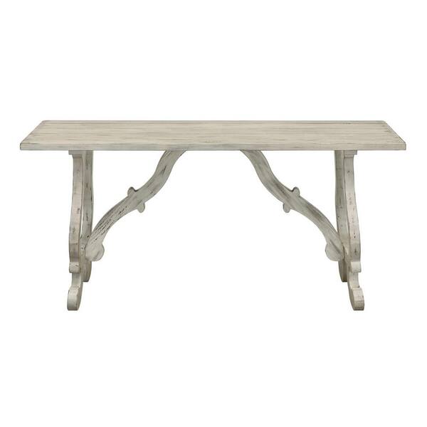 Coast to Coast Accents Orchard Park 64 in. White Standard Rectangle Wood Console Table