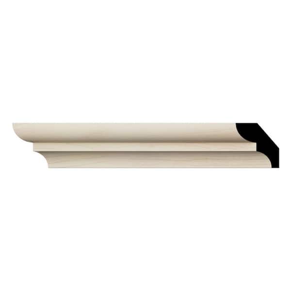 Ekena Millwork WM75 0.56 in. D x 1.63 in. W x 96 in. L Wood (Maple) Crown Molding