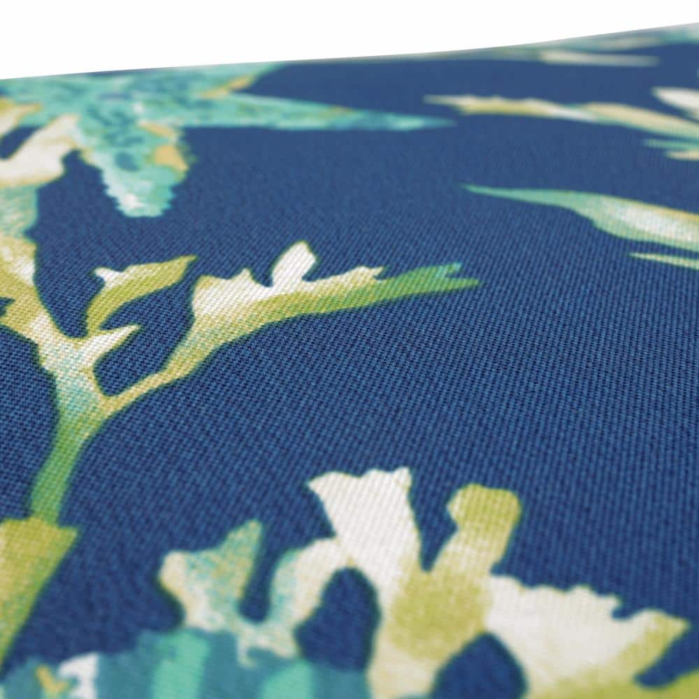 Pacific Blue Squared Corner Outdoor Dining Chair Cushion