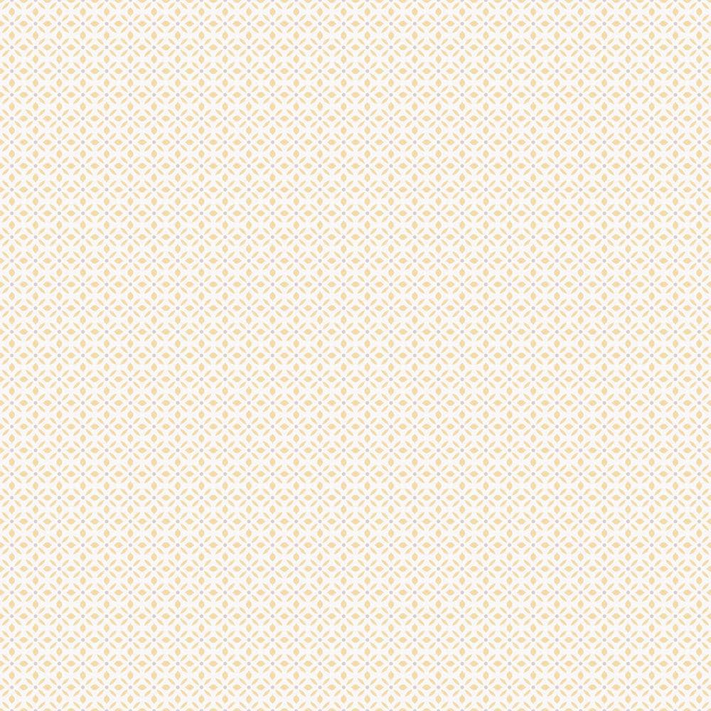 Leaf Dot Spot Beige/White Matte Finish Vinyl on Non-Woven Non-Pasted Wallpa