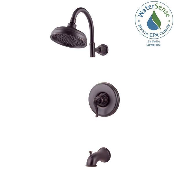 Pfister Ashfield Single-Handle 1-Spray Tub and Shower Faucet in Tuscan Bronze (Valve Included)
