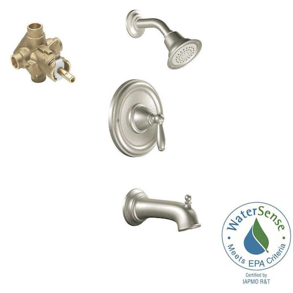 Spray Posi Temp Tub And Shower Faucet, Home Depot Bathtub Faucets Moen