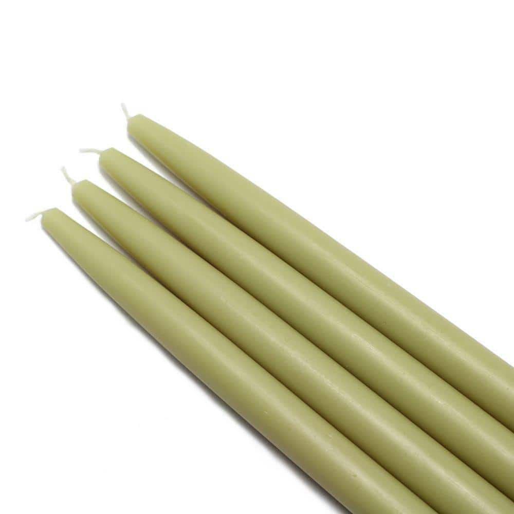 UPC 685024159745 product image for Zest Candle 10 in. Sage Green Taper Candles (12-Set) | upcitemdb.com