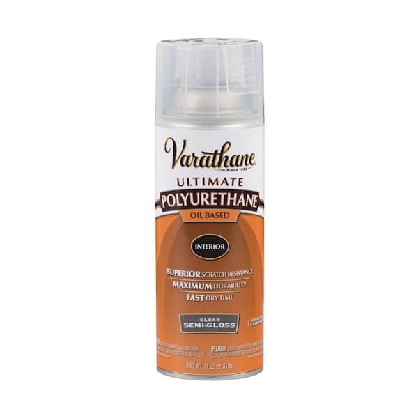 11 oz. Clear Semi-Gloss Oil-Based Interior Polyurethane Spray Paint