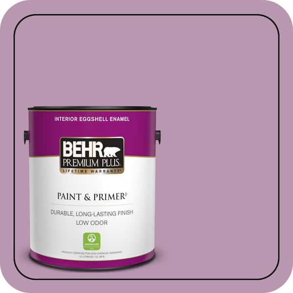 BEHR PREMIUM PLUS 1 gal. #M110-4 Cherished Eggshell Enamel Low Odor Interior Paint & Primer