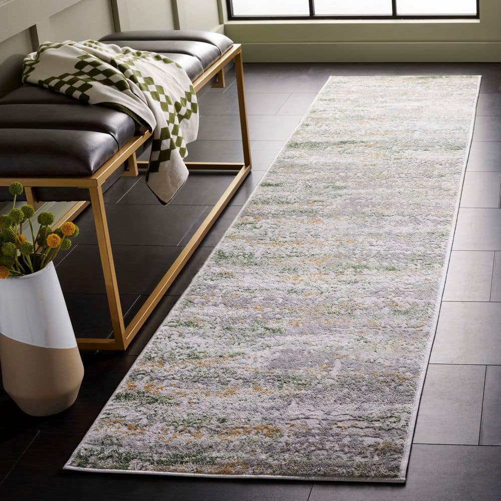 Palma 2 ft. x 7 ft. Beige/Green Distressed Border Runner Rug price history on PriceWatchPro