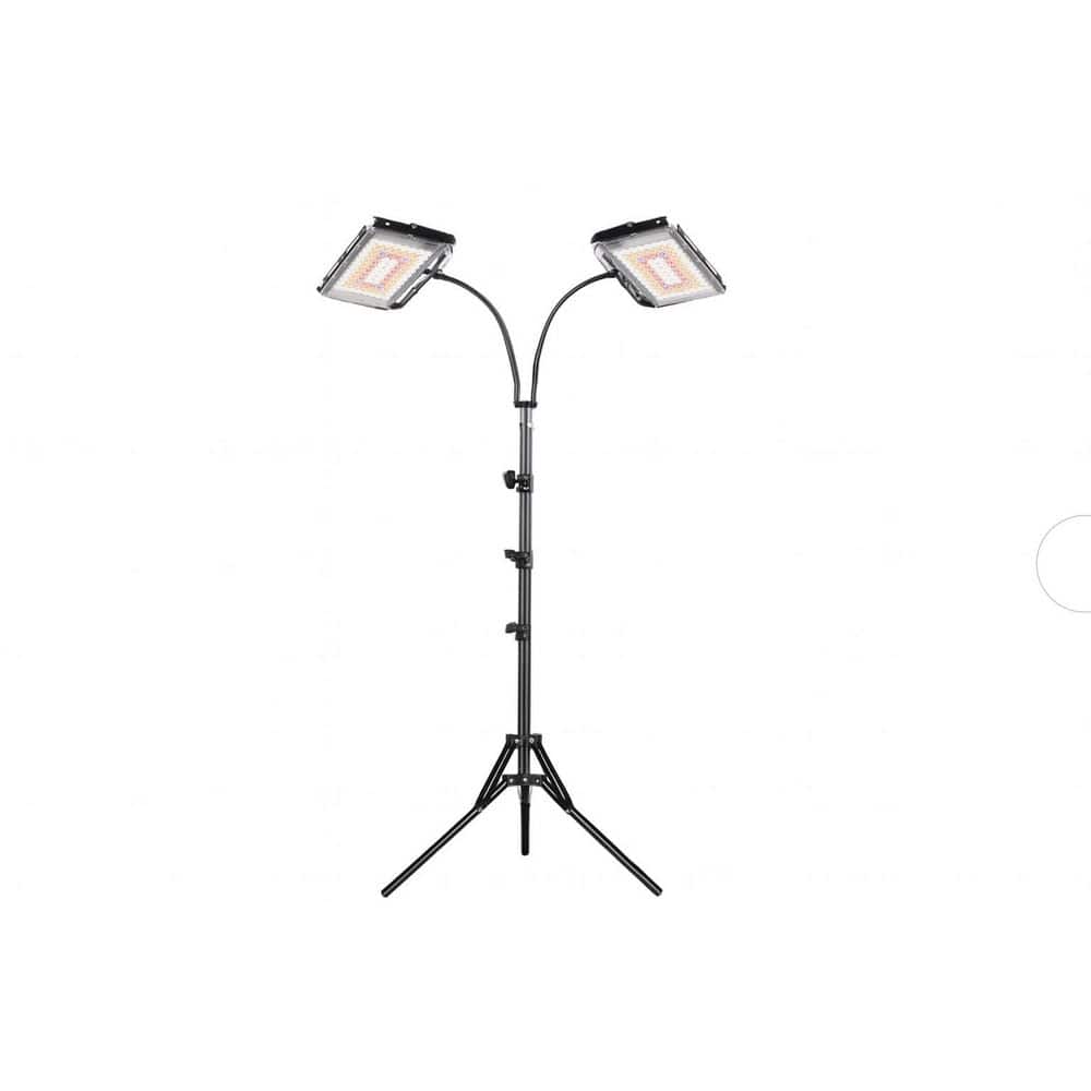 GF GROW LEDライト 4灯 本体　2台 Vrbgify 2-Head Stand Plant Grow LED Light Full Spectrum 4