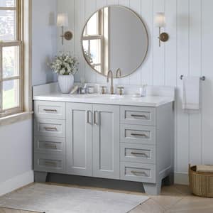 Taylor 54 in. W x 21.5 in. D x 34.5 in. H Freestanding Bath Vanity Cabinet Only in Grey
