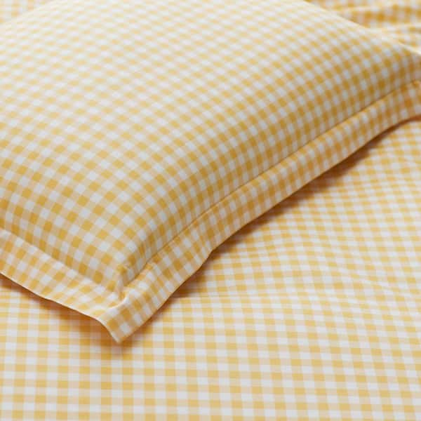 The Company Store Company Kids Yellow Gingham Organic Cotton